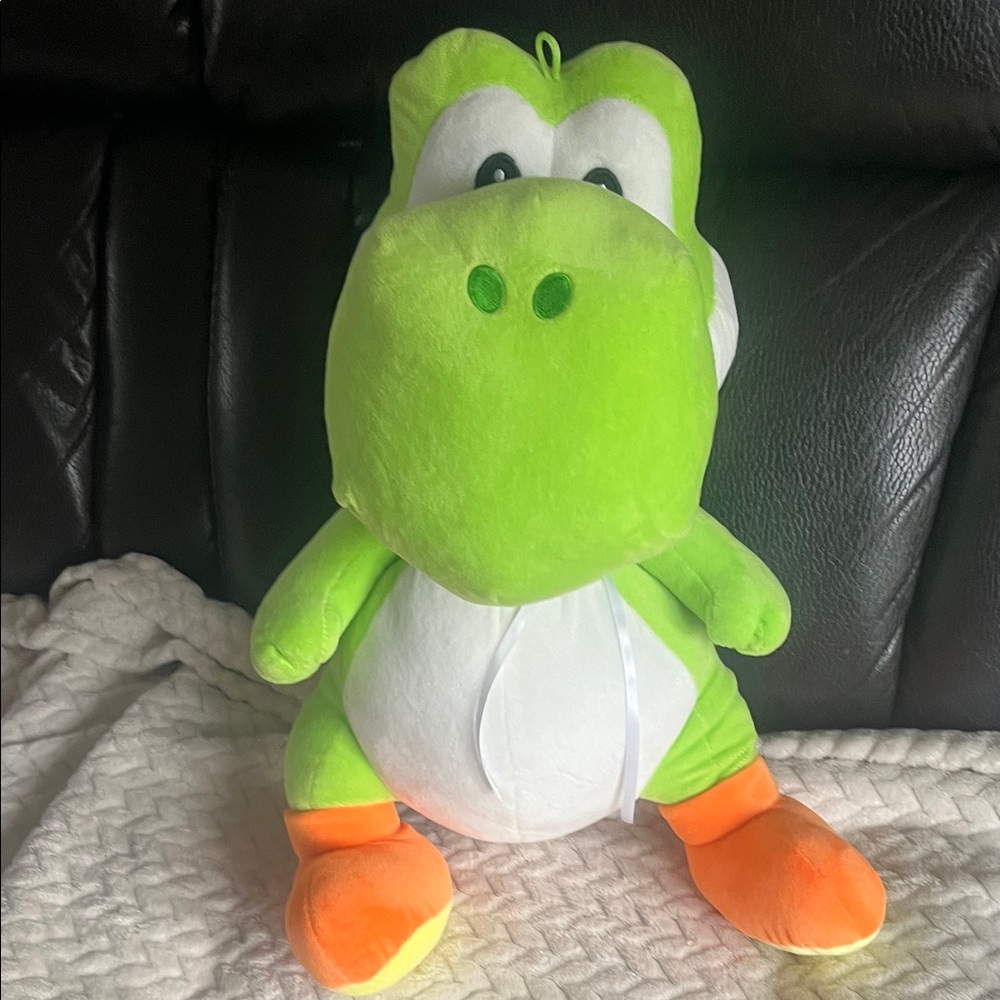 Super Mario Green and Orange Plush Toy